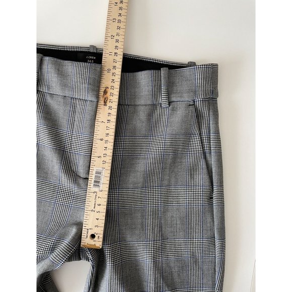 J.Crew Cameron Cropped Pants 4 Plaid High Rise Grey - Picture 10 of 12